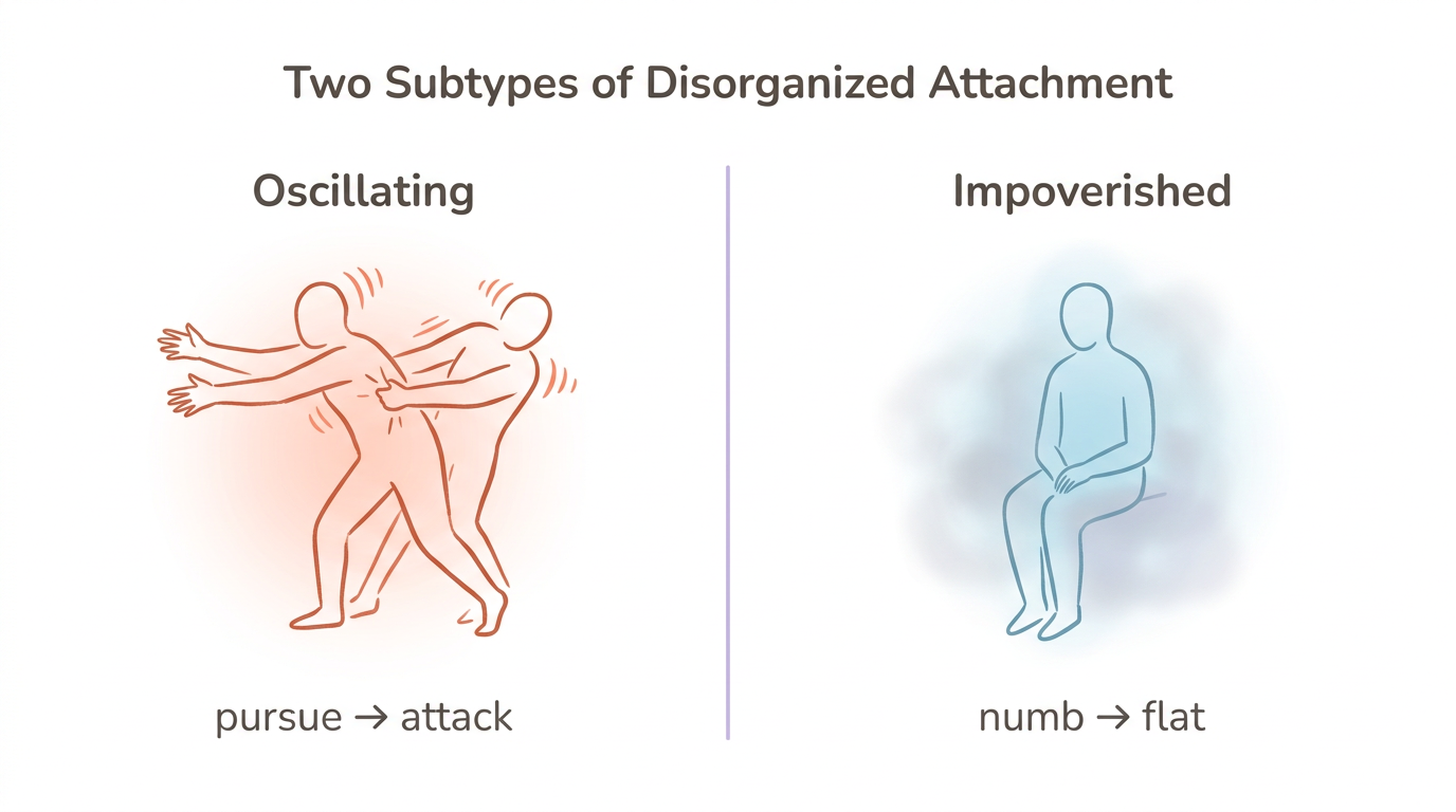Diagram: Two Disorganized Attachment Subtypes