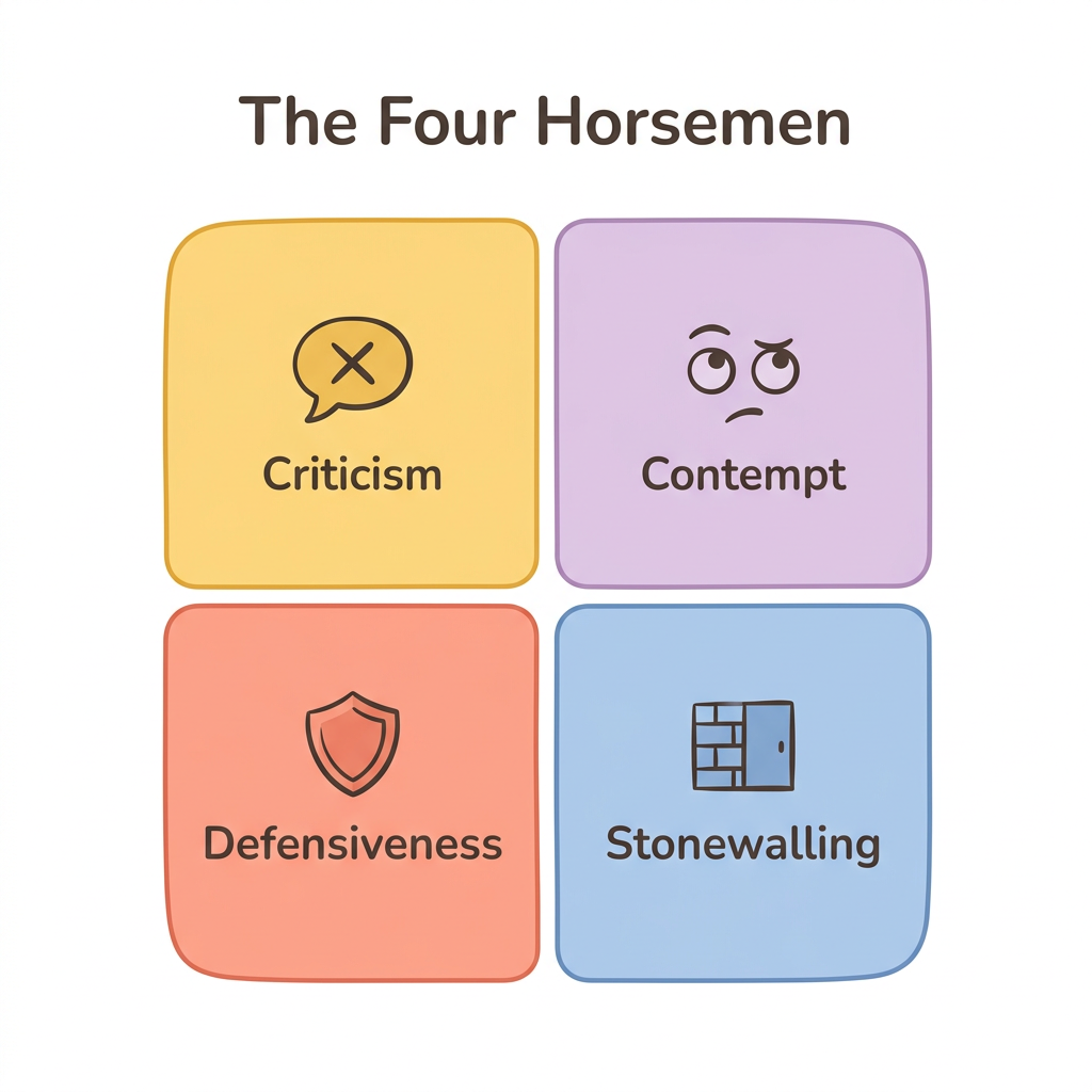 Diagram: Gottman's Four Horsemen